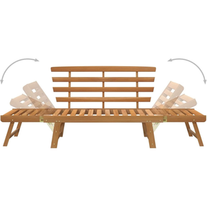 Durable Adjustable Modern Living room Pool Garden Acacia Minh Phuoc Furniture Adjustable <b>Bench</b> 2 Outdoor Furniture Patio <b>Bench</b> - Product Image 5