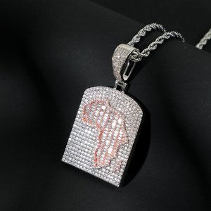 Collar con Colgante de Nombre Personalizado con Circonitas, Estilo Hip Hop, Plata 925, Unisex - Product Image 5