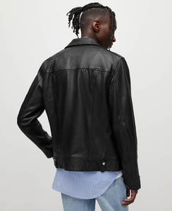 Veste en cuir pour homme, décontractée, tendance coréenne, nouvelle collection printemps 2026, respirante, imperméable, écologique - Product Image 2