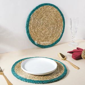 Manteles individuales de algas marinas sostenibles ecológicas, juego de Decoración de mesa, esteras de comedor ecológicas tejidas a mano, artesanía Viettimecraft - Product Image 5