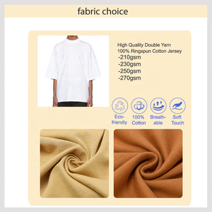 เสื้อยืดคอตตอนถักน้ำหนัก 230 กรัม แบบดรอปไหล่ หนา คุณภาพสูง สไตล์สตรีทแวร์ หรูหรา รับผลิตตามแบบ สั่งทำได้ - Product Image 3