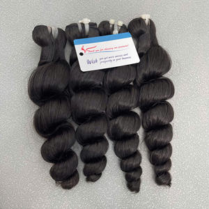 ผมดิบเป็นลอนลึกแบบหลวมผมต่อสีดำ100% ผู้หญิงเวียดนาม - Product Image 6