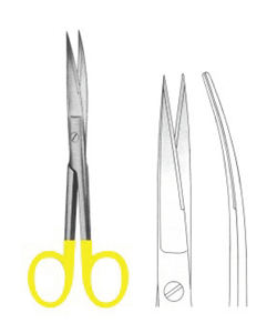 Tijeras de Curación Estándar con Insertos TC, Kit Quirúrgico Manual de Acero Inoxidable Premium Clase I, Instrumentos Vitra Modelo 3009, 1 Año - Product Image 1
