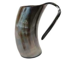 Mug à thé en corne de qualité supérieure, fait main, tasse à boire en corne naturelle, vaisselle rustique traditionnelle, disponible en gros - Product Image 3