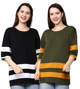 T-shirts pour femmes, t-shirts en coton uni pour femmes, pour impression personnalisée, manches courtes, col rond, t-shirts pour femmes respirants, toutes saisons - Product Image 1