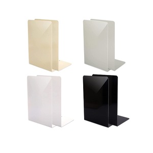 Set Of Four Different Colors Bookends Handmade Metal Bookends <b>Book</b> Stand For Home And Office Tableware Use - Product Image 6