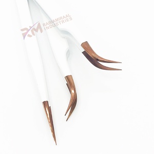 แหนบต่อขนตาปลายแหลมสแตนเลสสีขาว RMI และสีโรสโกลด์พลาสมา รุ่นปกติ - Product Image 4
