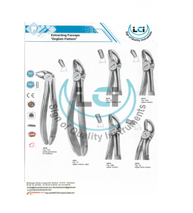 Pinzas de Extracción de Raíces Dentales Superiores de Acero Inoxidable de Alta Calidad con Agarre Ergonómico, Certificación CE, Fuente de Alimentación Manual - Product Image 6