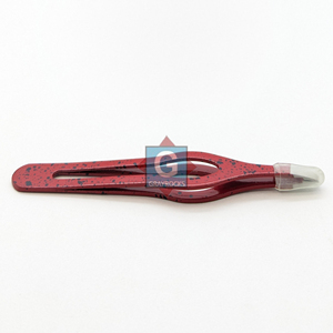 Pinzas para Extensión de Pestañas, Aplicador de Pestañas Postizas en Color Rojo - Product Image 4