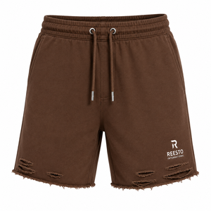 French Terry cotton <b>Shorts</b> Sports <b>Men</b> Custom Logo Outdoor Jogging <b>Shorts</b> High Quality Street Style distressed bottom <b>mens</b> <b>shorts</b> - Product Image 1