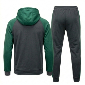 Conjunto Deportivo Profesional OEM ODM para Hombre, Sudadera con Capucha y Pantalones Jogger, Traje Deportivo con Cierre Completo para Clubes, Equipos y Venta al por Menor - Product Image 2