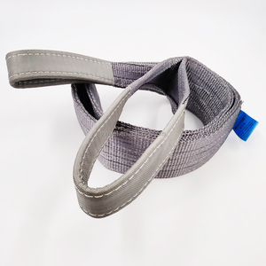 Vineet 4 tấn 100% độ bền kéo cao polyester phẳng nâng vải <span class=keywords><strong>Sling</strong></span> cho cần cẩu gian lận màu xám yếu tố an toàn 4:1 - Product Image 6