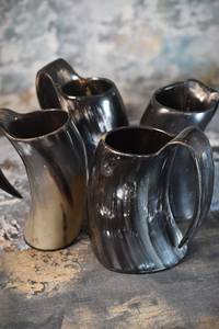 Jarra Vikinga para Beber, Hecha a Mano con Cuerno de Búfalo y Buey, Ecológica, FAIZA CRAFT, Estilo Lujoso, para Cerveza, Sidra, Cerveza Alemana - Product Image 2