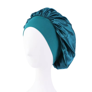 Bonnet de nuit en satin de soie personnalisé avec logo OEM, bonnet de sommeil jumbo, couvre-cheveux texturé afro - Product Image 4