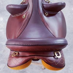 Sillín de resistencia australiano hecho a mano de cuero para montar a caballo por sillín australiano, sillín de carreras para el trabajo del ganado - Product Image 2