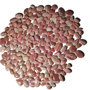 คริสตัลควอตซ์อัญมณีหลวมสีขาว/แดงชมพูสำหรับทำเครื่องประดับทำจากดอกกุหลาบธรรมชาติ100% - Product Image 3