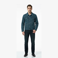 Veste en jean pour homme, modèle streetwear vierge, en denim coquille de coton délavé à l'acide, nouvelle qualité, personnalisable, collection hiver 2026, promotion