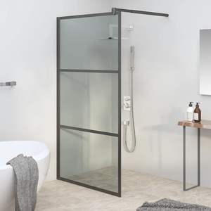 Paroi de douche walk-in en verre ESG foncé 39,4''x76,8'' couleur noire pour salles de douche élégantes - Product Image 1