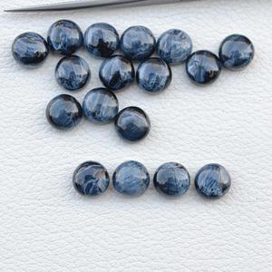 Cabochons ronds plats en pierre Pietersite bleue de 9mm pierres précieuses semi-précieuses en vrac pour sertissage de bijoux du fabricant - Product Image 1