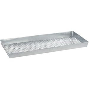 Set Of 2 Rustic Galvanized Metal Long Serving <b>Trays</b> With Wooden Handles For Rectangular <b>Kitchen</b> & Dining Decorative Display <b>Tray</b> - Product Image 5