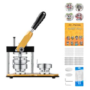 Máquina para Hacer Botones de Metal Sólido de 2.25" / 58 mm con 100 Piezas de Accesorios, Cortador Circular y Libro Mágico - Product Image 1