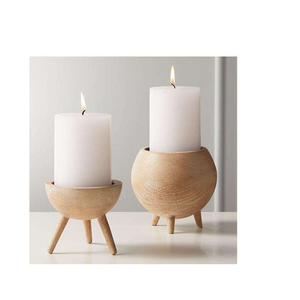 Hot Selling Natural Wooden <b>Candle</b> Holder For Wedding Festive Event Parties Modern <b>Candle</b> Stand For Home Restaurant Tabletop - Product Image 3