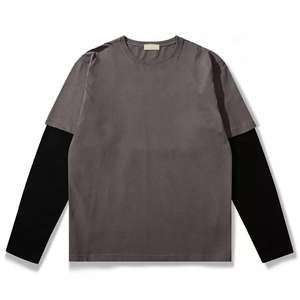 เสื้อยืดสีขาวโลโก้เรียบแบบขายส่งจำนวนมาก เสื้อยืดเปล่าผู้ชาย เสื้อยืดยูนิเซ็กซ์ผ้าฝ้ายออร์แกนิค 100% สำหรับงานพิมพ์ลายตามสั่ง - Product Image 3