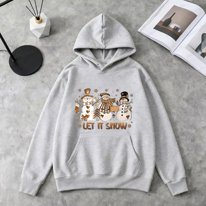 Sudadera con Capucha para Mujer, Diseño Navideño con Muñeco de Nieve, Divertida y Linda, Último Diseño, Logotipo Personalizado - Product Image 3