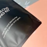 Sacs d'emballage personnalisés pour kit de nettoyage de gants de boxe, pochettes à fermeture éclair en plastique avec logo, sacs Doypack, MOQ 100 pièces