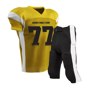 เสื้อฟุตบอลคุณภาพสูงแบบกำหนดเอง ชุดยูนิฟอร์มส่วนตัว พิมพ์ลายปักชื่อทีมและหมายเลข - Product Image 3