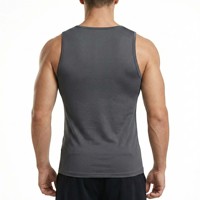 Débardeur de compression pour homme, séchage rapide, respirant, écologique, 100% coton, ajusté pour la musculation, 220g, tricoté, OEM