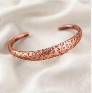 NEHA ENTERPRISES Handmade Hammered Copper Cuff Bracelet Custom Size Luxury Fashionable Personalization Exquisite Design Gift - Product Image 2