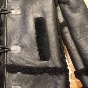 Genuine Leather <b>Shearling</b> <b>Jacket</b> <b>Men's</b> Premium Sheepskin Fur Winter Aviator Coat Warm Luxury Fashion Outerwear Fit - Product Image 2