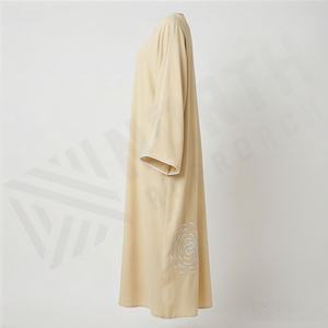 Abaya pour femmes musulmanes fabriquée en usine, matériaux de qualité supérieure, faible MOQ, respirante, élégante, ample, couleur personnalisée - Product Image 3