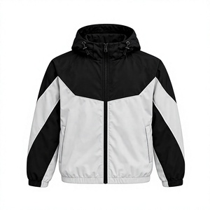 Ensemble de vêtements de sport pour homme, personnalisé, écologique, léger, à capuche, en polyester/coton, streetwear, été, deux pièces, coupe-vent - Product Image 1