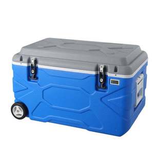 Multifunctional Design Outdoor 65L Refrigerator Letter Pattern Portable for <b>Camping</b> Food Beverage Durable Modern Cooler <b>Box</b> - Product Image 2