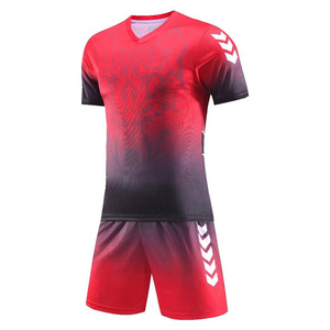 Custom Yellow and Red Soccer Jersey and Shorts Set Sublimated Football Team Uniform Breathable Quick Dry Sportswear for Training - Product Image 5