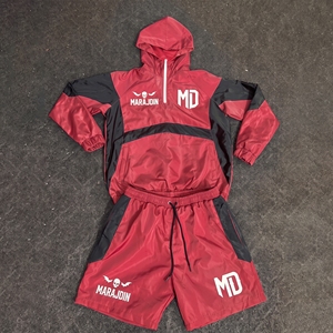 <b>Men's</b> Winter Casual Windbreaker Shorts <b>Jacket</b> Tracksuit Reflective Zip Quick Dry Polyester/Cotton Two Piece Short Set Customized - Product Image 5