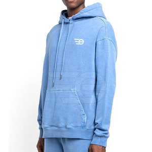 Sweat-shirts à capuche délavés pour hommes – Streetwear tendance, pull-over confortable à manches longues, vêtement d'extérieur léger et stylé - Product Image 2