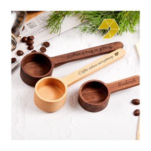 Milk Powder Taking Wooden <b>Coffee</b> <b>Scoops</b> With Engraved Sayings Long Handle Minimalist Design For <b>Coffee</b> Lovers - Product Image 1