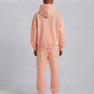 Meilleur Prix Vente en Gros Nouvelle Arrivée Survêtements Imprimés Strass Effet Vieilli Haute Qualité Ensembles de Survêtements Homme Effet Vieilli avec Strass - Product Image 2