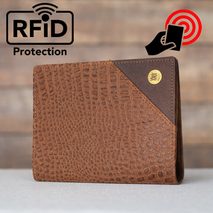 WRIZA Genuine Leather RFID Zipper Closure Multi-Function Travel <b>Passport</b> Wallet Card Slots ID <b>Holder</b> Cash Organizer for Men - Product Image 2