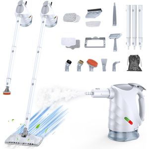 Nettoyeur vapeur portable détachable avec réservoir d'eau de 320 ml, chauffe rapide en 10 secondes, serpillière vapeur portable Ki - Product Image 1