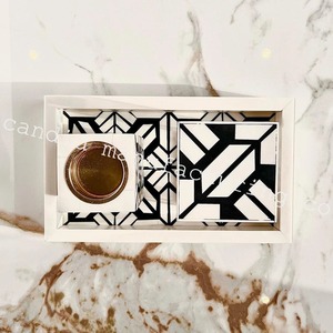 Juego de Quemadores de Incienso Geométricos de Madera, Porta Incienso Blanco y Negro, Difusor de Aromaterapia para Decoración del Hogar - Product Image 5