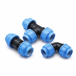 Raccord de compression hexagonal haute pression en PE pour tuyau PE souterrain, homologué pour l'irrigation agricole - Product Image 2