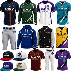 Breathable High Quality <b>Baseball</b> Uniform Short Sleeves Bulk <b>Baseball</b> Uniform Sublimation Sportswear Team - Product Image 5
