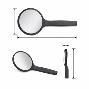 HD Black Line Mirror #5 Single-Sided Mirror Head EU Simple Stem Stainless Steel Zetomed Pro - Product Image 3