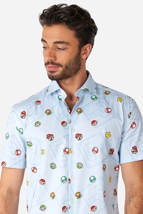 Camisa de Hombre con Estampado de Jungla Hawaiana, Manga Corta, Casual, con Botones, para Playa, Vacaciones Tropicales, Colorida, de Algodón, para Verano - Product Image 3