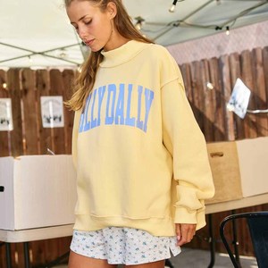 DILLY DALLY Sudadera Oversize de Felpa 100% Algodón con Cuello Redondo para Mujer y Unisex, Bordado Chenille, para Hermandades Universitarias, Venta al por Mayor - Product Image 2