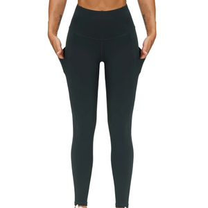 Pantalones de Cintura Alta para Mujer, Leggings Negros con Paneles Laterales Recortados, Ropa de Talla Grande para Mujer, Pantalones con Parches - Product Image 6